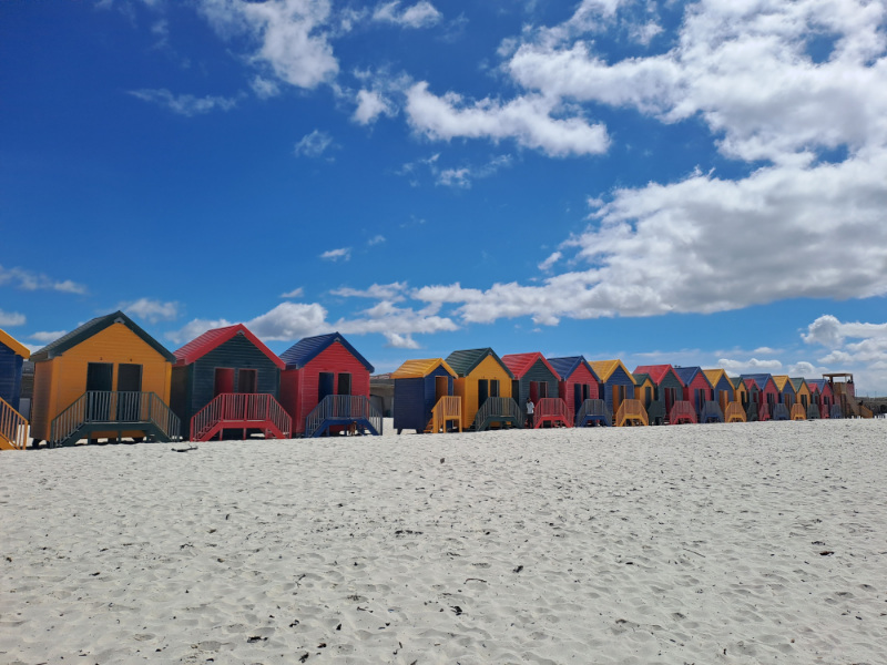 Muizenberg huts on the beach