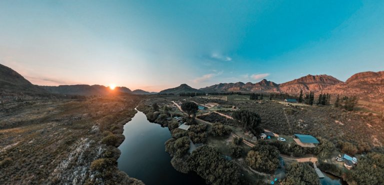 aerial shot of suikerbossie guest farm