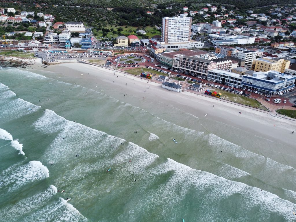 Muizenberg beach from above