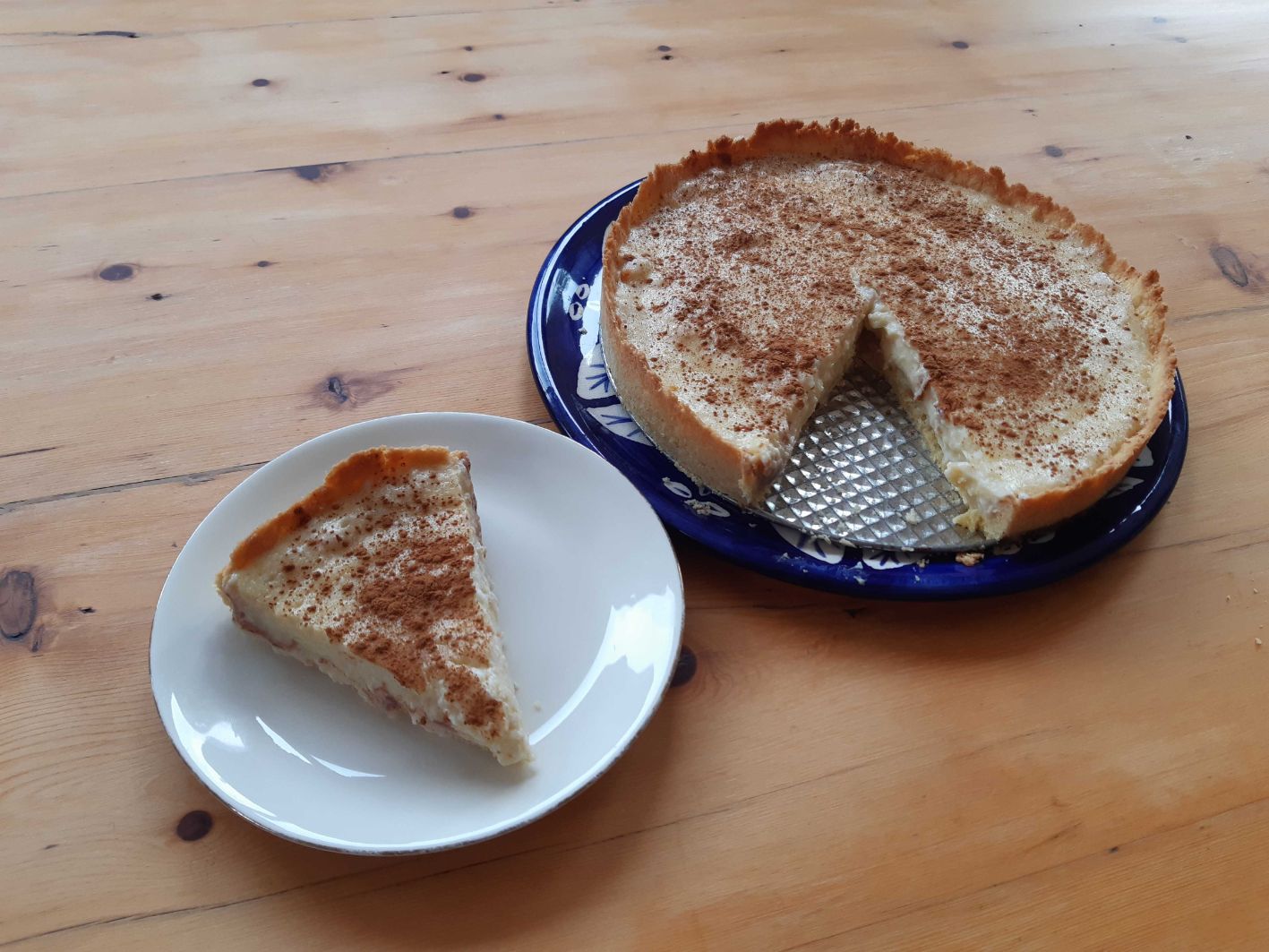 sliced melktert