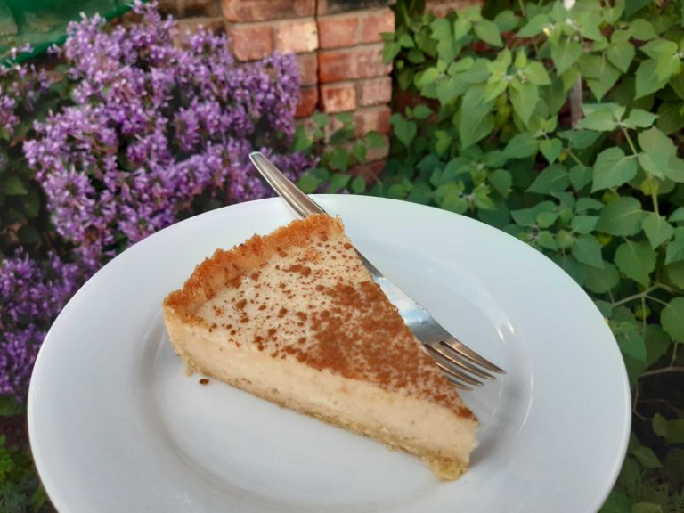 milk tart slice