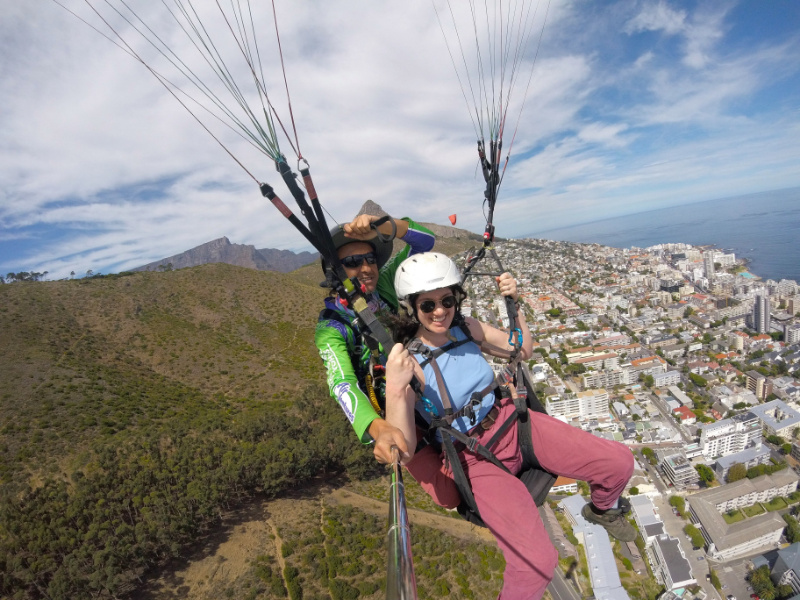 Katja paragliding with Airventures in 2024